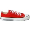 Økologisk og Fairtrade Ethletic lowcut sneakers Rød